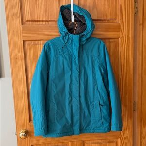 L.L. Bean Women's Teal Ski Jacket with Hood